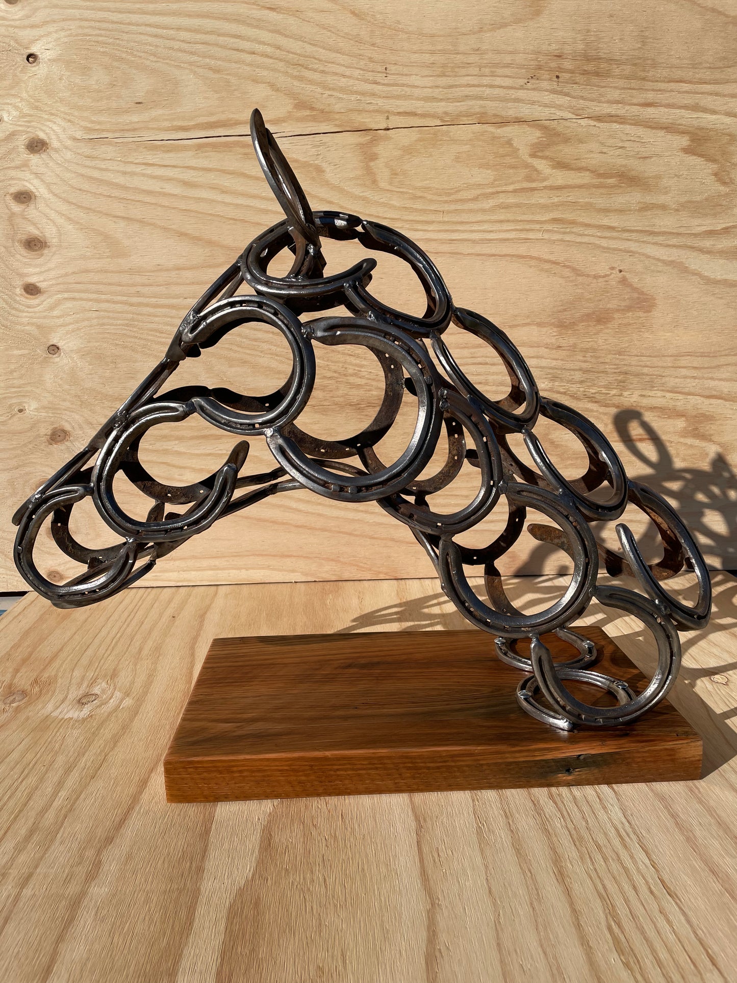 Horse Head - Thoroughbred on timber