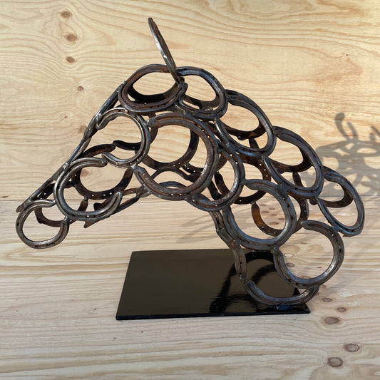 Horse Head - Rustic on metal