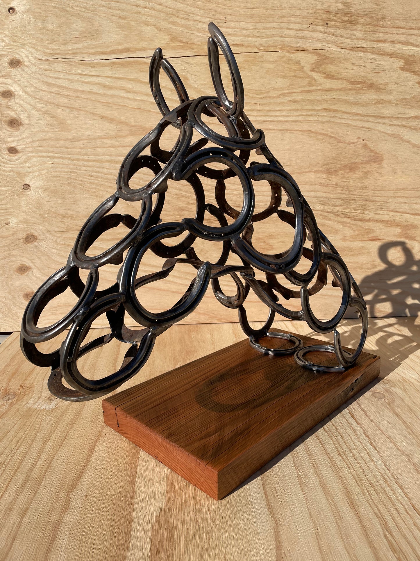 Horse Head - Thoroughbred on timber