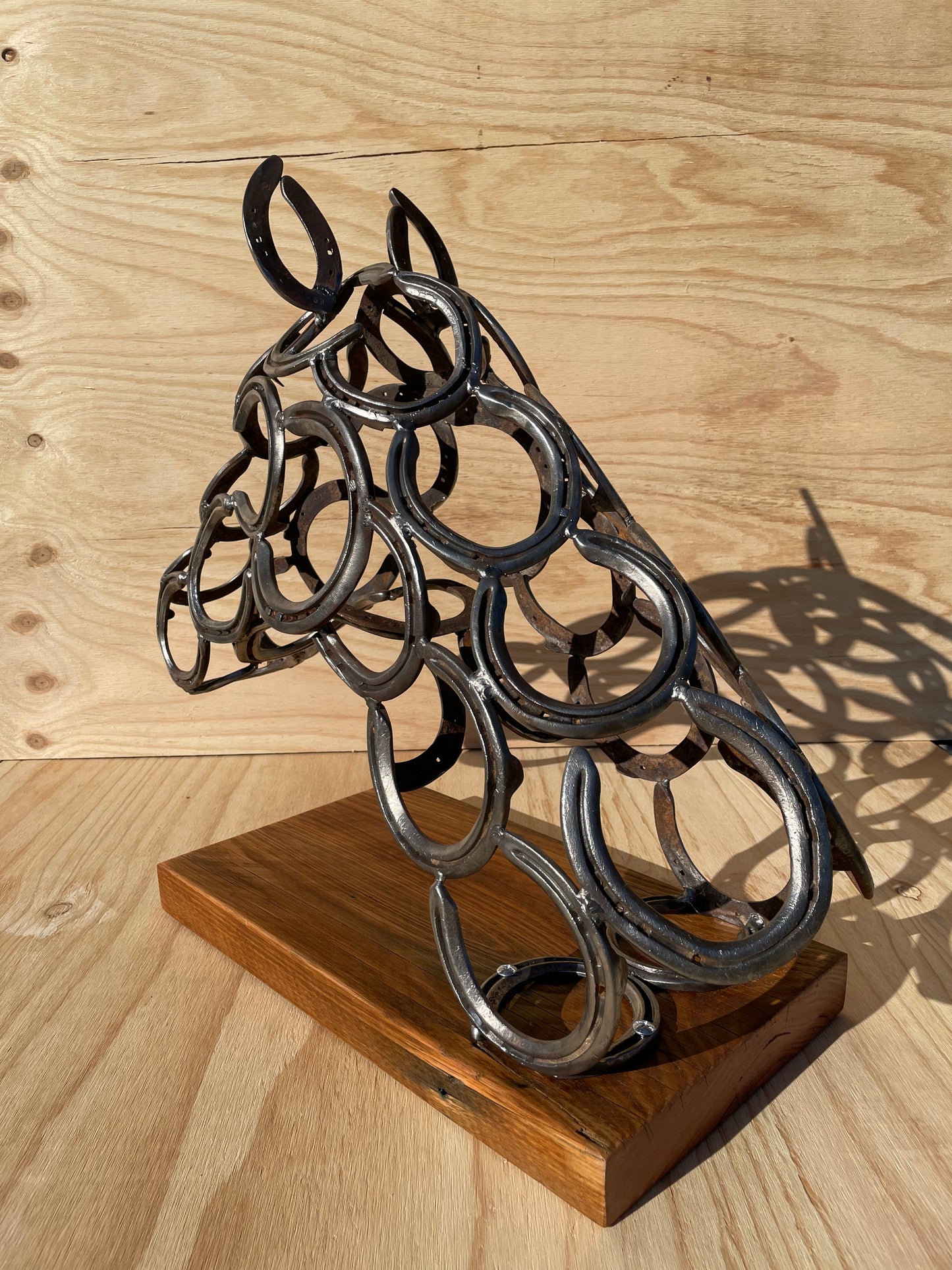Horse Head - Thoroughbred on timber