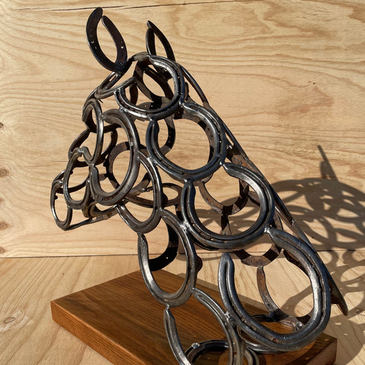 Horse Head - Thoroughbred on timber
